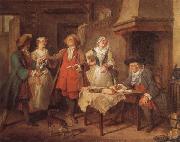 Nicolas Lancret The Marriage Contract oil